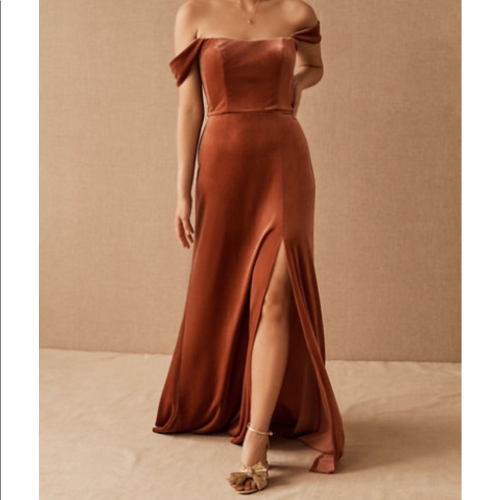 BHLDN Jenny Yoo Issa Velvet bridesmaid Dress - Picture 1 of 15